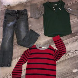 TWO Shirts and Jeans Lot, boys, BACK TO SCHOOL!